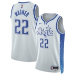 Men's Orlando Magic #22 Franz Wagner Silver 2025-26 City Edition Stitched Basketball Jersey