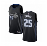 Men's Orlando Magic #25 Wes Iwundu Authentic Black Basketball Jersey - City Edition