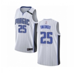 Men's Orlando Magic #25 Wes Iwundu Authentic White Basketball Jersey - Association Edition