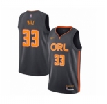 Men's Orlando Magic #33 Grant Hill Swingman Charcoal Basketball Jersey 2019-20 City Edition