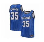 Men's Orlando Magic #35 Melvin Frazier Authentic Blue Hardwood Classics Basketball Jersey