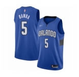 Men's Orlando Magic #5 Mohamed Bamba Authentic Blue Finished Basketball Jersey - Statement Edition