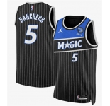 Men's Orlando Magic #5 Paolo Banchero Black 2025 New Generation of Magic Stitched Basketball Jersey