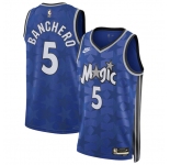 Men's Orlando Magic #5 Paolo Banchero Blue 2023-24 Classic Edition Stitched Basketball Jersey