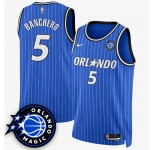 Men's Orlando Magic #5 Paolo Banchero Royal 2025 New Generation of Magic Stitched Basketball Jersey