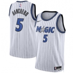 Men's Orlando Magic #5 Paolo Banchero White 2025 Association Edition Stitched Basketball Jersey