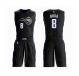 Men's Orlando Magic #8 Terrence Ross Authentic Black Basketball Suit Jersey - City Edition