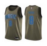 Men's Orlando Magic #8 Terrence Ross Swingman Green Salute to Service Basketball Jersey