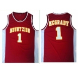 Orlando Magic #1 Tracy Mcgrady Red Mount Zion Christian Academy High School Stitched NBA Jersey