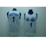 nba orlando magic #1 hardaway white strip(fans edition)