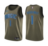 Youth Nike Orlando Magic #1 Penny Hardaway Swingman Green Salute to Service NBA Jersey