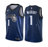 Youth Nike Orlando Magic #1 Tracy Mcgrady Swingman Blue NBA Jersey - City Edition