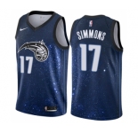 Youth Nike Orlando Magic #17 Jonathon Simmons Swingman Blue NBA Jersey - City Edition