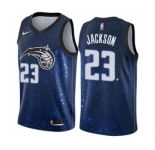 Youth Nike Orlando Magic #23 Justin Jackson Swingman Blue NBA Jersey - City Edition