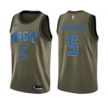 Youth Nike Orlando Magic #5 Marreese Speights Swingman Green Salute to Service NBA Jersey