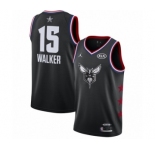 Women's Jordan Charlotte Hornets #15 Kemba Walker Swingman Black 2019 All-Star Game Basketball Jersey