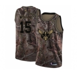 Women's Nike Charlotte Hornets #15 Percy Miller Swingman Camo Realtree Collection NBA Jersey