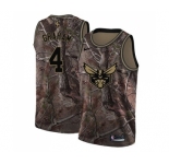Women's Nike Charlotte Hornets #4 Devonte Graham Swingman Camo Realtree Collection NBA Jersey