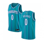 Women's Nike Jordan Charlotte Hornets #0 Miles Bridges Swingman Aqua Hardwood Classics NBA Jersey