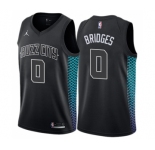 Women's Nike Jordan Charlotte Hornets #0 Miles Bridges Swingman Black NBA Jersey - City Edition