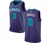 Women's Nike Jordan Charlotte Hornets #0 Miles Bridges Swingman Purple NBA Jersey Statement Edition