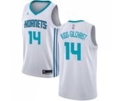 Women's Nike Jordan Charlotte Hornets #14 Michael Kidd-Gilchrist Swingman White NBA Jersey - Association Edition