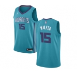 Women's Nike Jordan Charlotte Hornets #15 Kemba Walker Swingman Teal NBA Jersey - Icon Edition