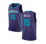 Women's Nike Jordan Charlotte Hornets #15 Percy Miller Swingman Purple NBA Jersey Statement Edition