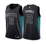 Women's Nike Jordan Charlotte Hornets #2 Marvin Williams Swingman Black NBA Jersey - City Edition