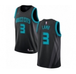 Women's Nike Jordan Charlotte Hornets #3 Jeremy Lamb Swingman Black NBA Jersey - 2018-19 City Edition