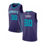 Women's Nike Jordan Charlotte Hornets #30 Dell Curry Swingman Purple NBA Jersey Statement Edition