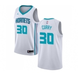 Women's Nike Jordan Charlotte Hornets #30 Dell Curry Swingman White NBA Jersey - Association Edition