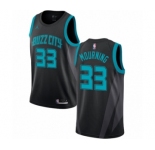 Women's Nike Jordan Charlotte Hornets #33 Alonzo Mourning Swingman Black NBA Jersey - 2018-19 City Edition