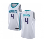 Women's Nike Jordan Charlotte Hornets #4 Devonte Graham Swingman White NBA Jersey - Association Edition