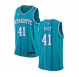Women's Nike Jordan Charlotte Hornets #41 Glen Rice Swingman Aqua Hardwood Classics NBA Jersey