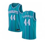 Women's Nike Jordan Charlotte Hornets #44 Frank Kaminsky Swingman Aqua Hardwood Classics NBA Jersey