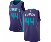 Women's Nike Jordan Charlotte Hornets #44 Frank Kaminsky Swingman Purple NBA Jersey Statement Edition