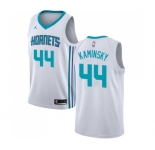 Women's Nike Jordan Charlotte Hornets #44 Frank Kaminsky Swingman White NBA Jersey - Association Edition