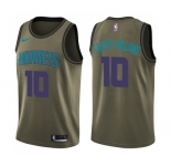 Youth Nike Charlotte Hornets #10 Michael Carter-Williams Swingman Green Salute to Service NBA Jersey