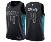 Youth Nike Jordan Charlotte Hornets #4 Devonte Graham Swingman Black NBA Jersey - City Edition