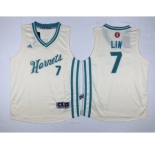 youth nba new orleans hornets #7 lin white[2015 Christmas edition]