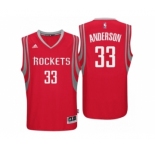 Men Houston Rockets #33 Ryan Anderson Road Red New Swingman Jersey