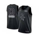 Men Nike Houston Rockets #13 James Harden Black NBA Jordan Swingman 2018 All-Star Game Jersey