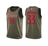 Men Nike Houston Rockets #33 Ryan Anderson Green Salute to Service NBA Swingman Jersey