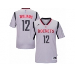 Men's Adidas Houston Rockets #12 Louis Williams Authentic Grey Alternate NBA Jersey