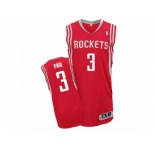 Men's Adidas Houston Rockets #3 Chris Paul Authentic Red Road NBA Jerseys