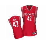 Men's Adidas Houston Rockets #42 Nene Swingman Red Road NBA Jersey