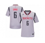 Men's Adidas Houston Rockets #6 Tyler Ennis Swingman Grey Alternate NBA Jersey