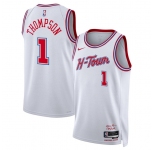 Men's Houston Rockets #1 Amen Thompson White 2025-26 City Edition Stitched Jersey