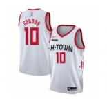 Men's Houston Rockets #10 Eric Gordon Authentic White Basketball Jersey - 2019-20 City Edition